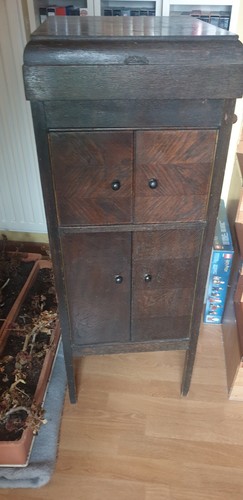 Antiker grammophon schrank - -,