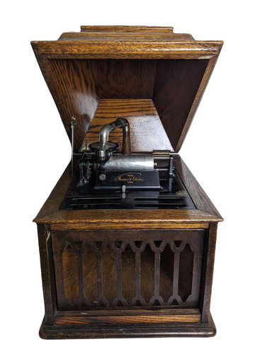 Fonograf cylindrowy edison - fonograf,
