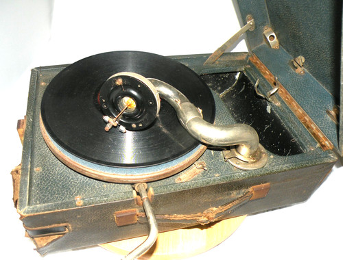 Antikes koffer grammophon - koffer-,