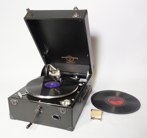 Koffer grammophon columbia - grammophon,