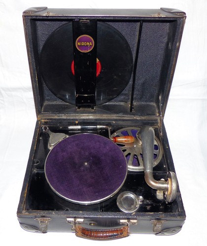 Nirona grammophon koffer - im,