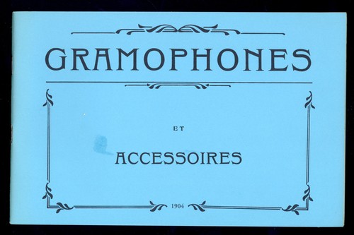 Gramophones accessioires - et,