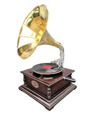 Grammophon Mahagoni Party Gag